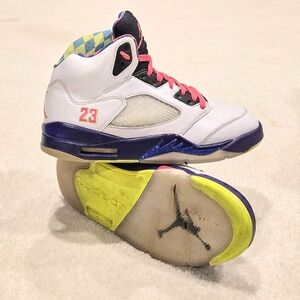 Jordan Sneakers White and Purple